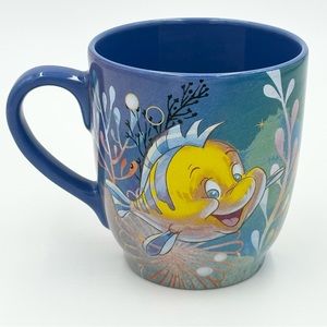 Flounder Sebastian The Little Mermaid Disney Stoneware Mug New